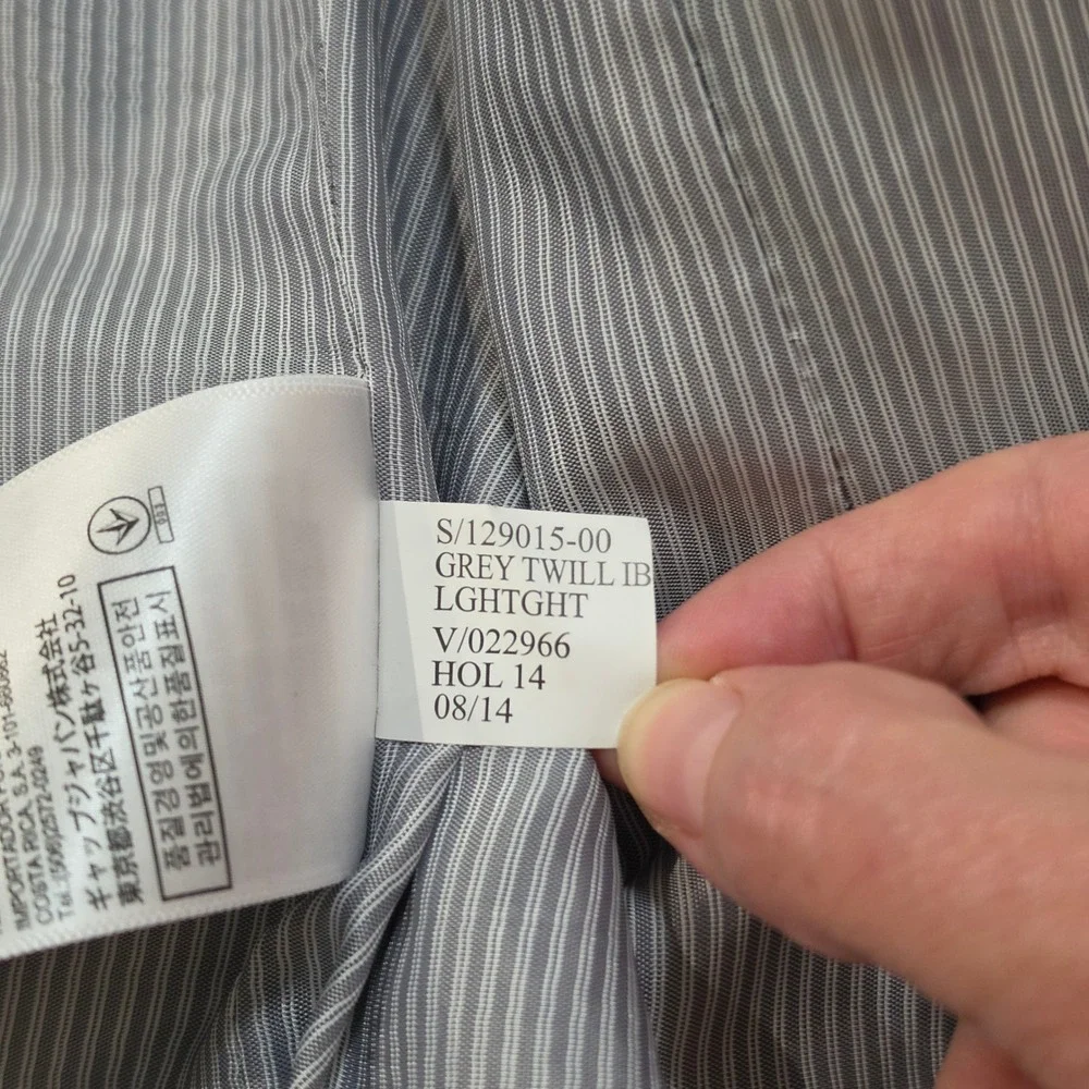 Banana Republic Tailored Fit Grey Italian Cotton Twill Blazer 44R Men's